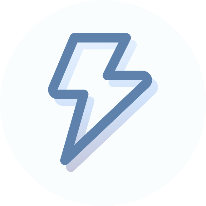 A lightning bolt