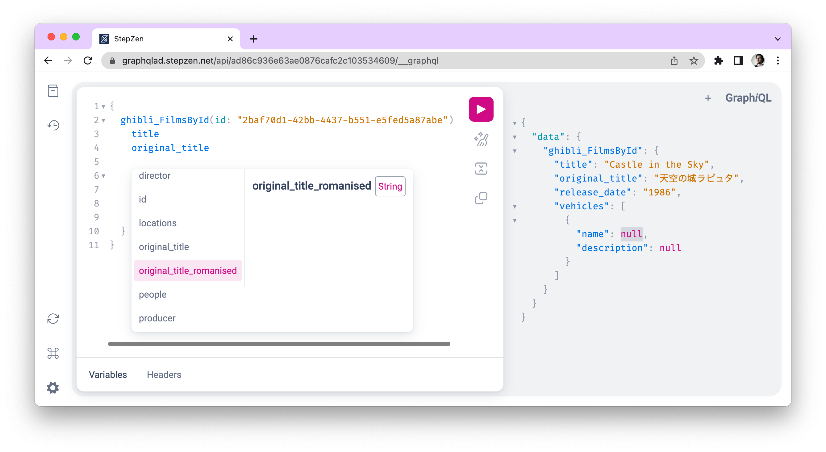 GraphQL versus REST - typed API schema