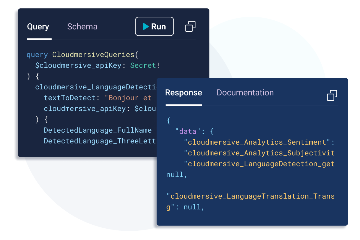 Assemble a GraphQL API in minutes for SaaS APIs.